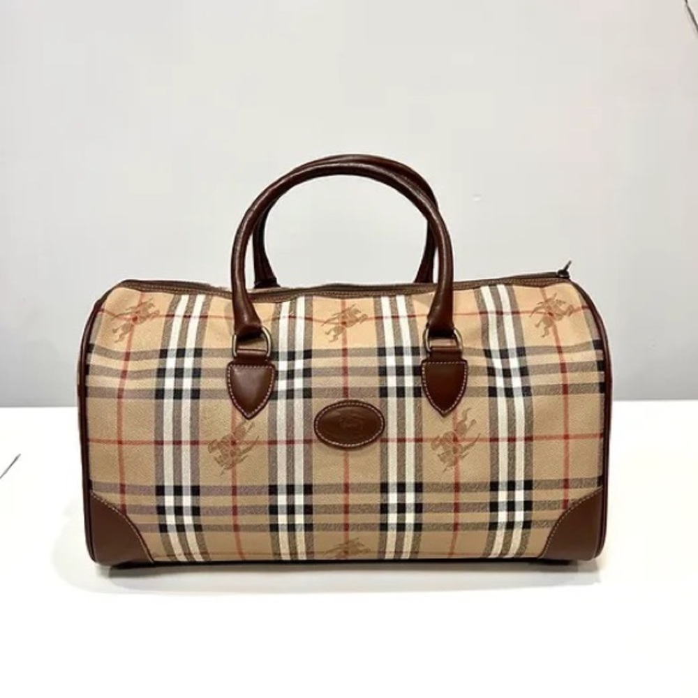 ❤️Authentic Burberry’s Haymaker Boston Travel Bag